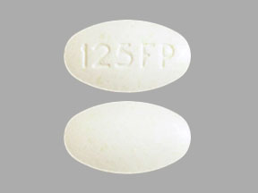 Pill 125 FP White Elliptical/Oval is Yonsa
