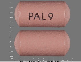 Pill PAL 9 Pink Elliptical/Oval is Invega