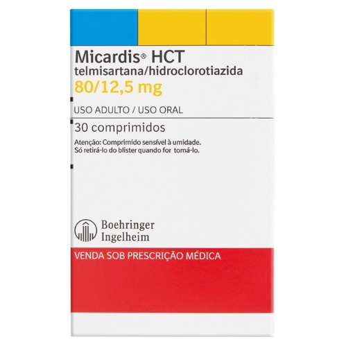 Micardis HCT 80mg + 12,5mg, caixa com 30 comprimidos - Boehringer