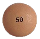 Pill CATAFLAM 50 Orange Round is Cataflam