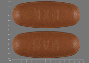 Pill NVR HXH Brown Elliptical/Oval is Diovan HCT