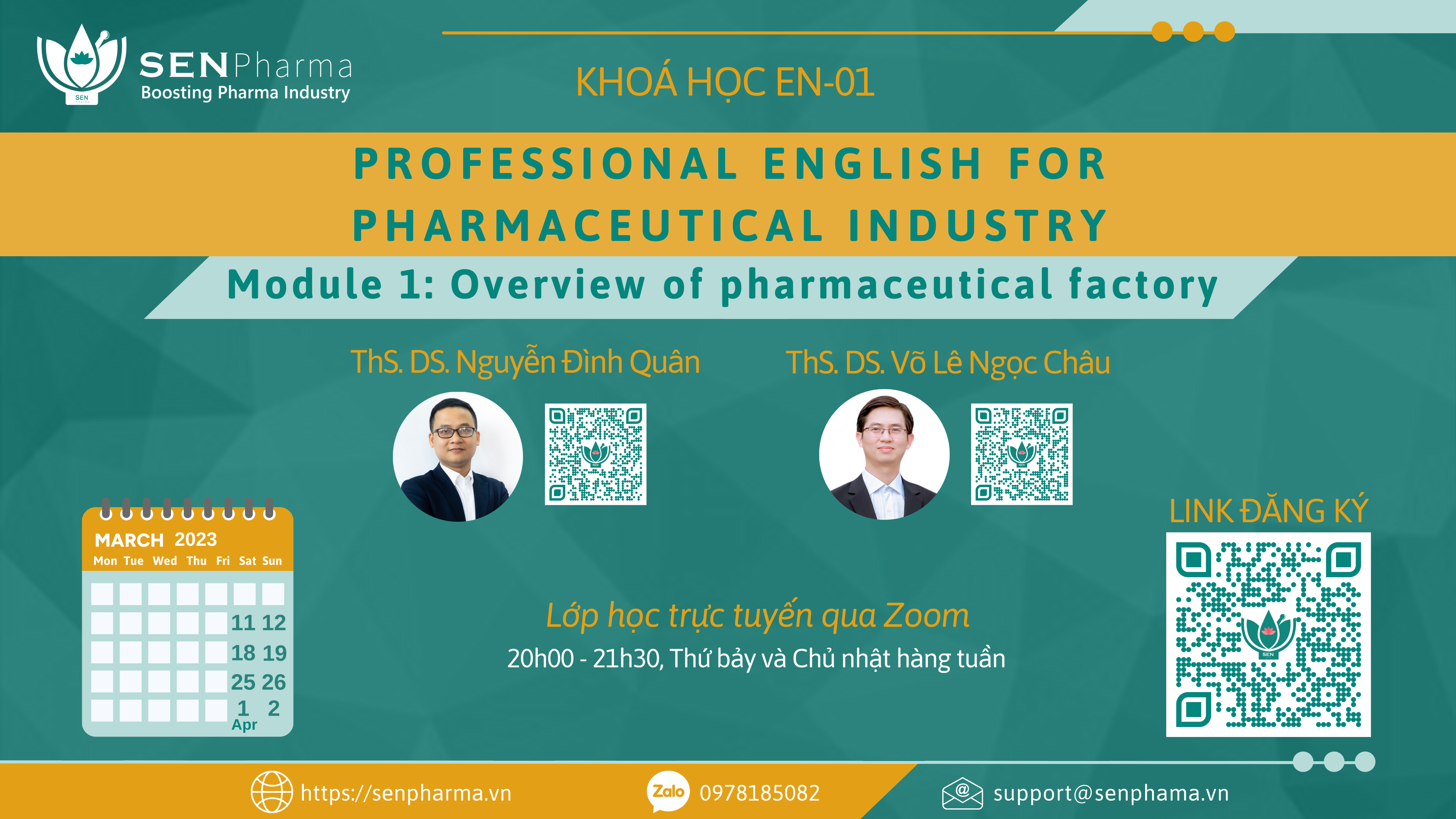<b>Khóa học EN-01: Professional English for pharmaceutical industry – Module 1: Overview of pharmaceuti...</b>