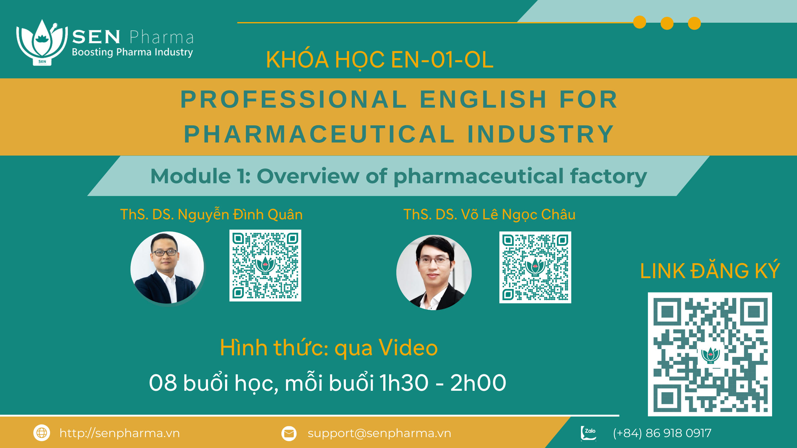 Khóa học EN-01-OL: Professional English for pharmaceutical industry – Module 1: Overview of pharmace...