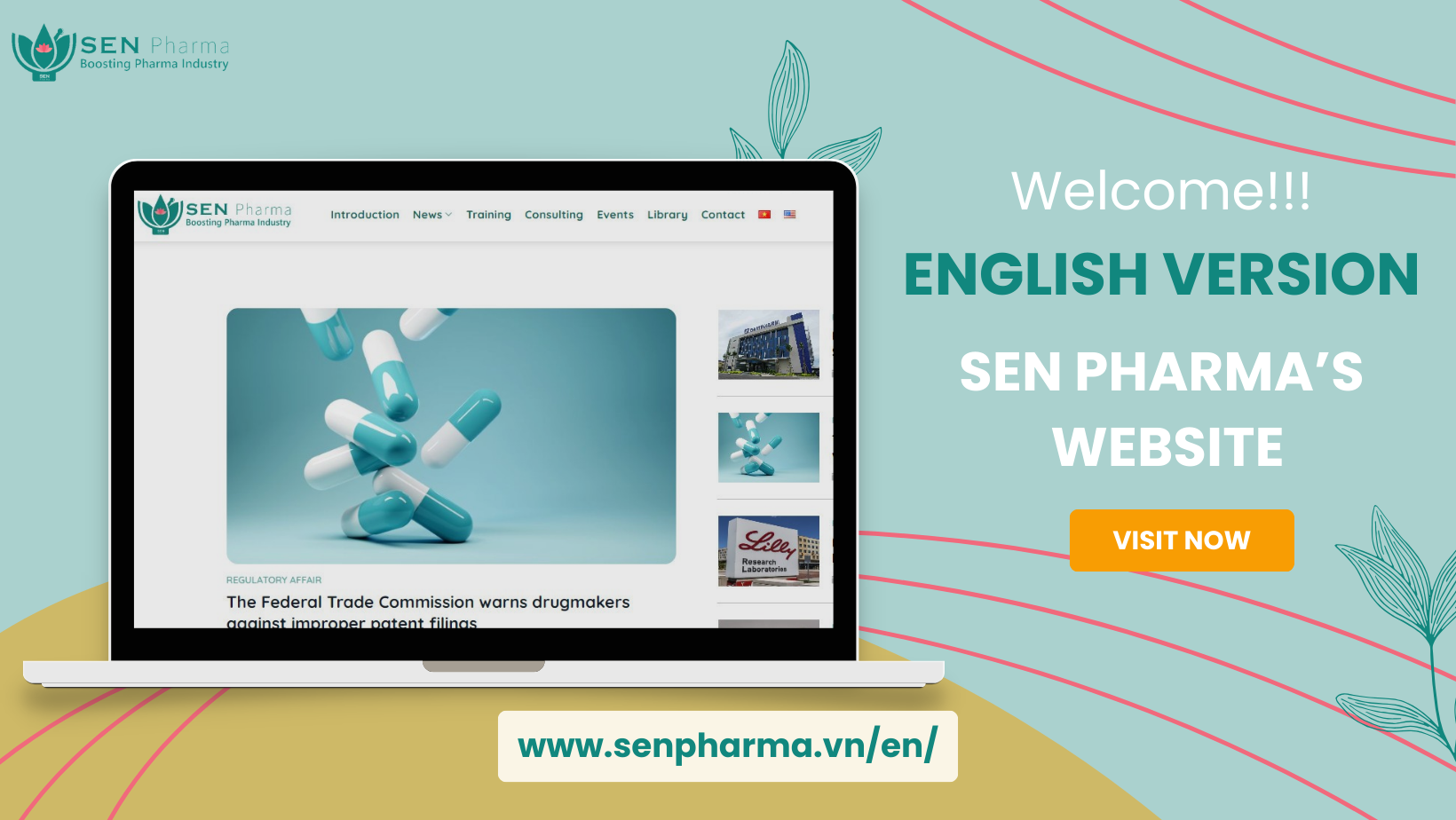 The English version of SEN Pharma's website is now available