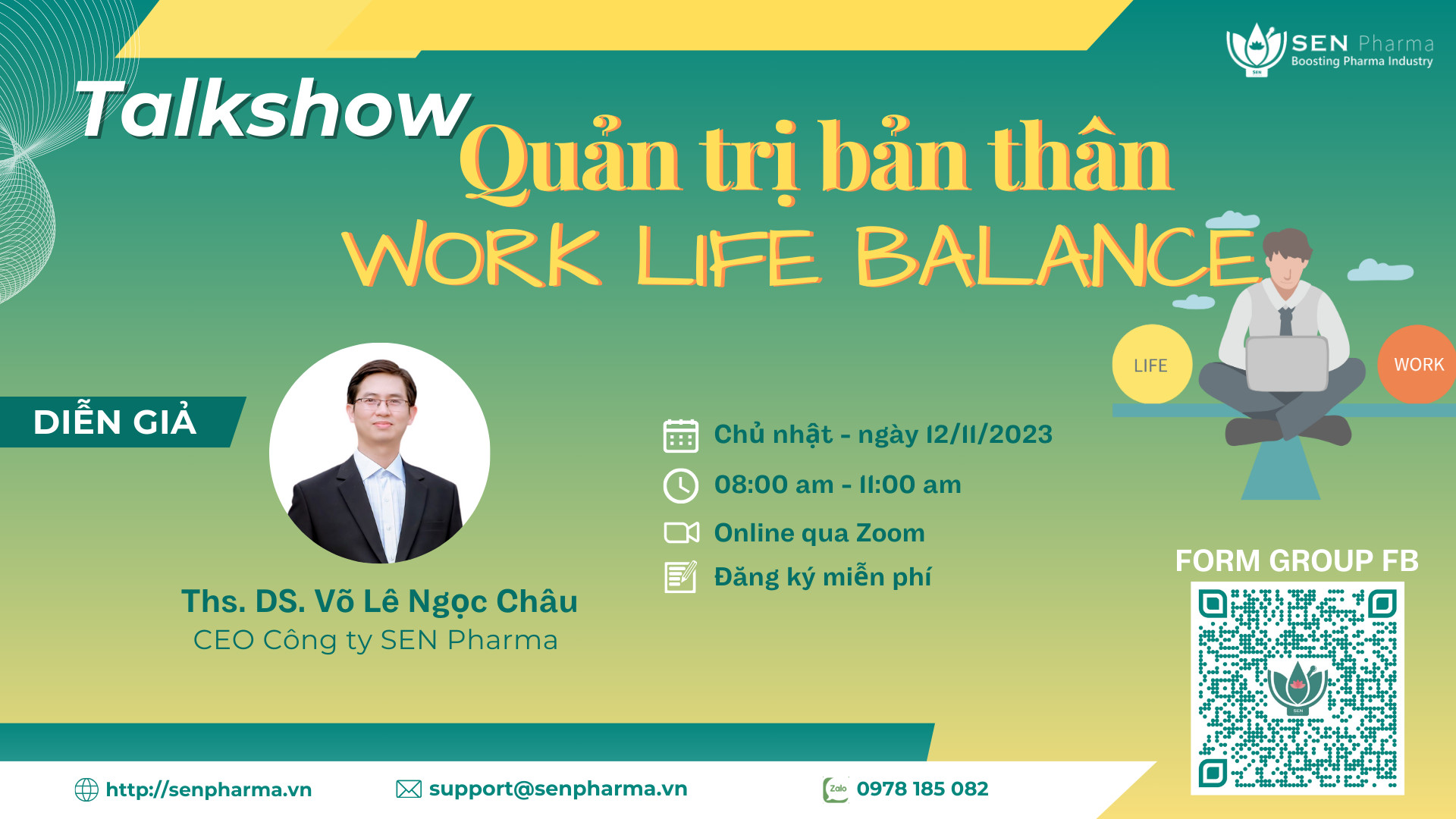Talkshow Quản trị bản thân - Work life balance (12/11/2023)