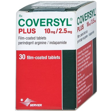 Thuốc Coversyl Plus 10mg/2.5mg trị tăng huyết áp - Nhà thuốc Long Châu