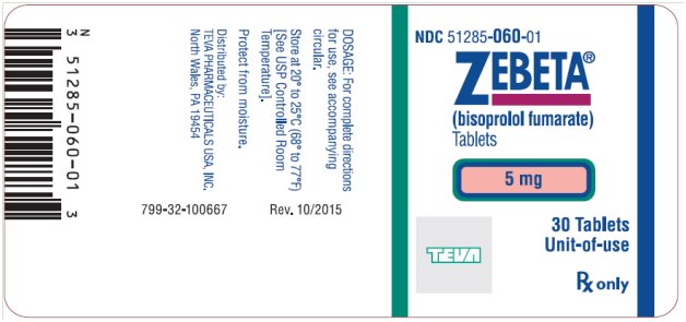 Zebeta Package Insert / Prescribing Information - Drugs.com